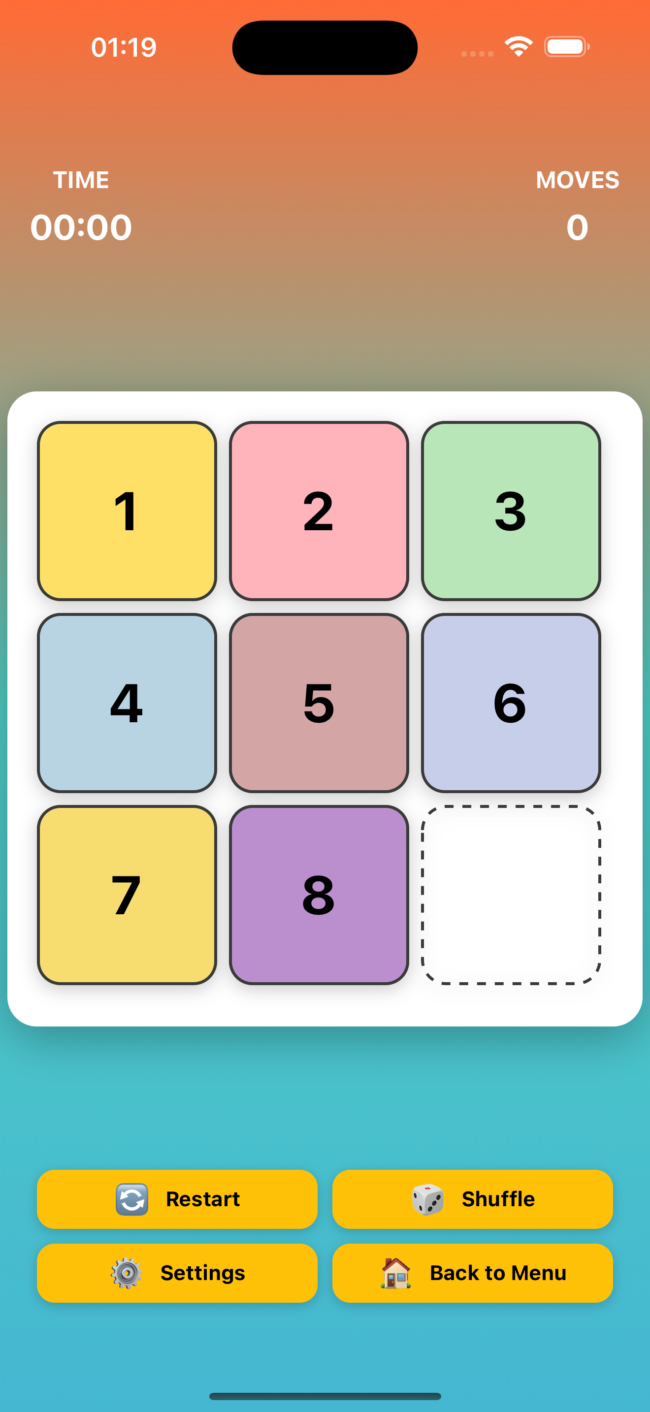 SlideGo - Classic Sliding Puzzle Game